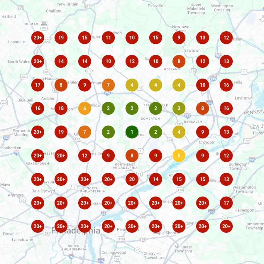 Local Search Visibility Flooring - BEFORE